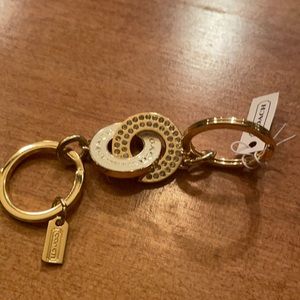 Gold Coach keychain